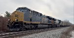 CSX 7247 leads coal empties east.